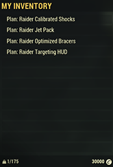 Raider Mods Plan Set