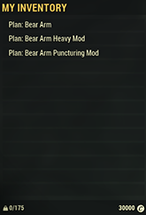 Bear arm and Mods Plan Set