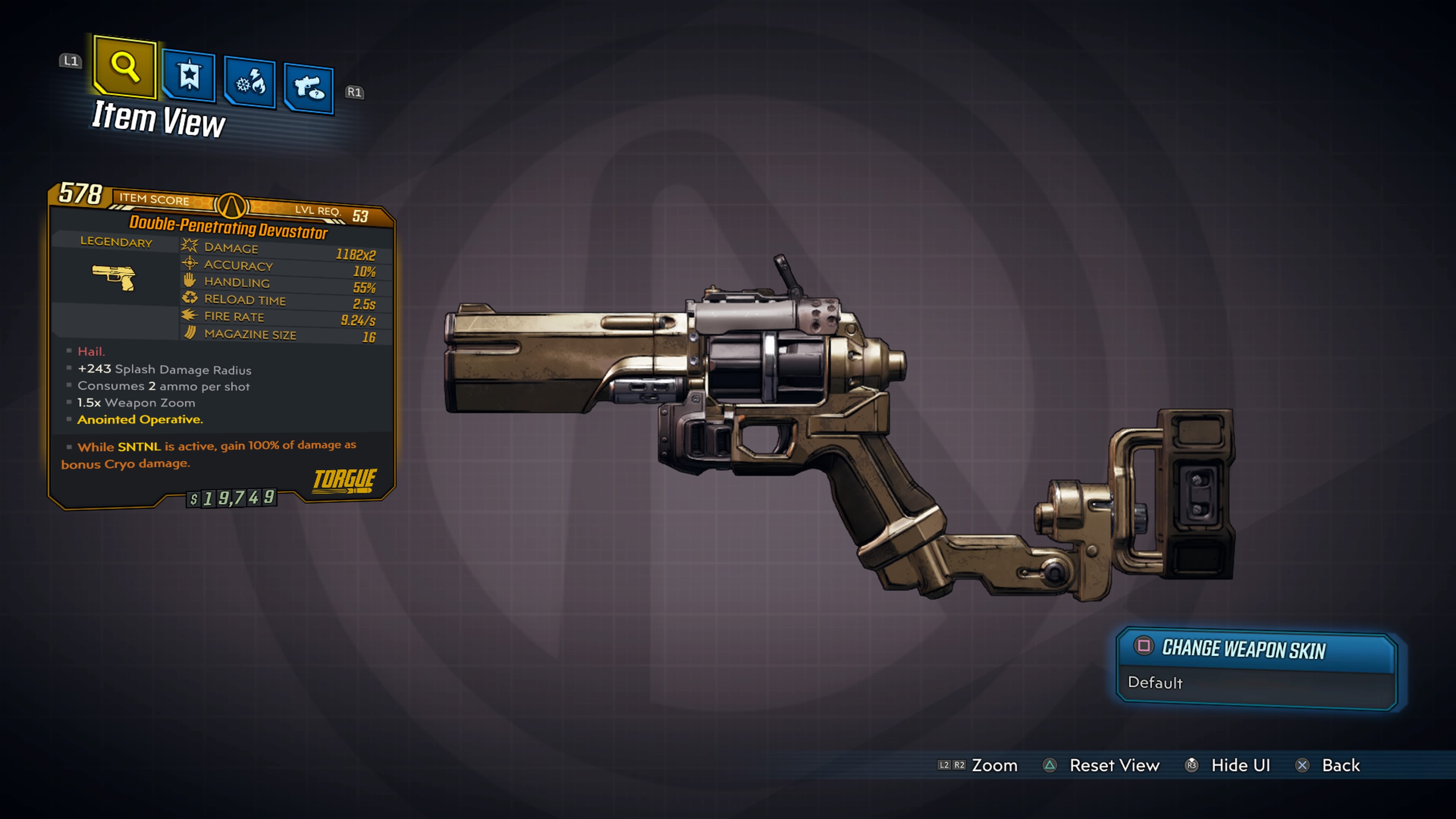 【thunderball Fists (bl3)】 Borderlands 3 Pistol EBF