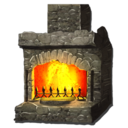 Stone Fireplace