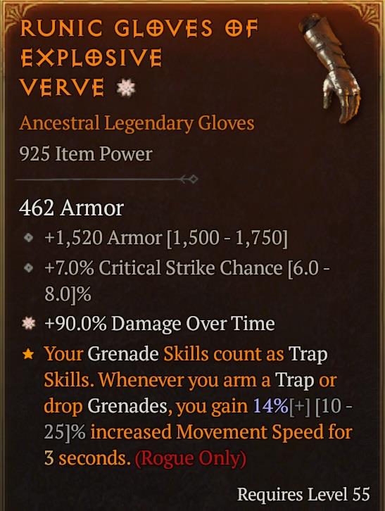 Runic Gloves Of[ID:17238297995]