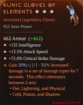 Runic Gloves Of[ID:17238969974]