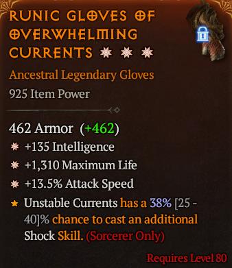 Runic Gloves Of[ID:17245210883]