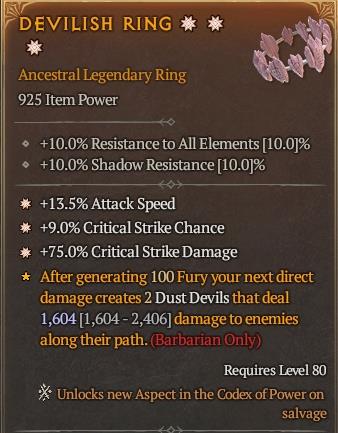 Devilish Ring * *[ID:17258862315]