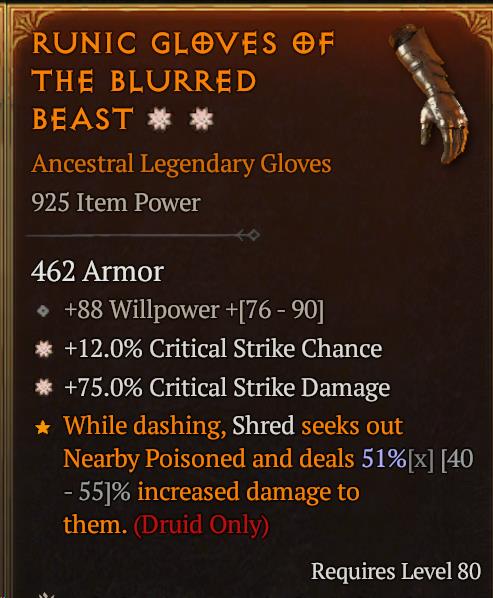 Runic Gloves Of[ID:17265837997]