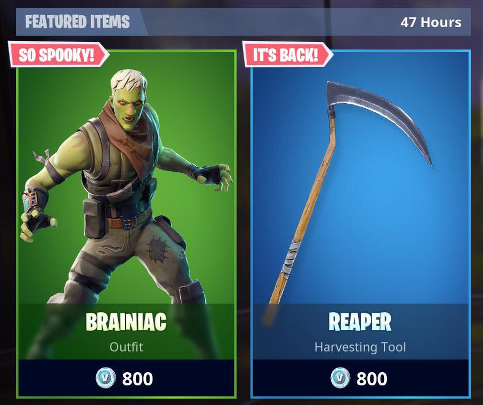 Fortnite That S Why A Green Skin And A Blue Item Are The Stars In - fn skins angebot